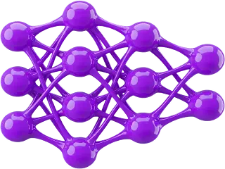 Neural network diagram with store product data
